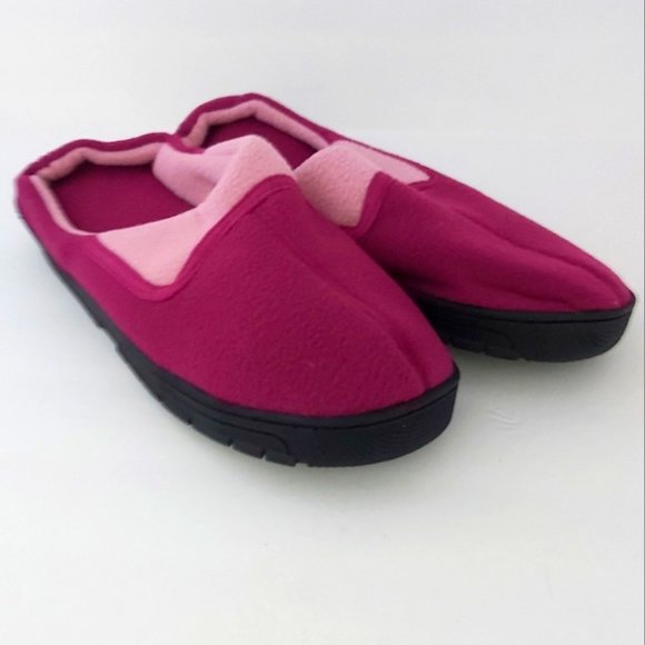 AVON | Unisex Clog Memory Foam Slippers Fuchsia Pink Large Size (9-10) - Picture 1 of 6